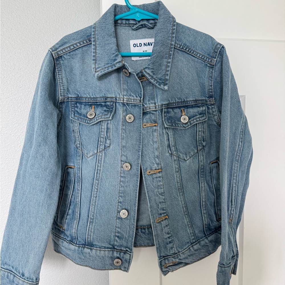 Old Navy Blue Jean Jacket Classic Denim Style - Picture 3 of 4